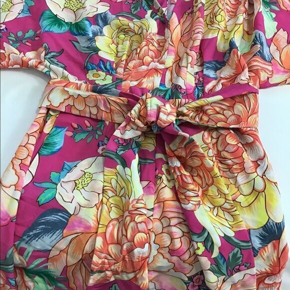Anthropologie Farm Rio Eulalie Wide-Leg Jumpsuit Floral Pastel Size Small New - Picture 5 of 16